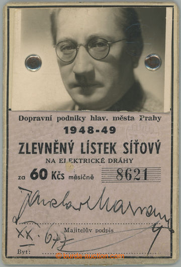 267247 - 1948 MARVAN Jaroslav (1901–1974), významný český herec