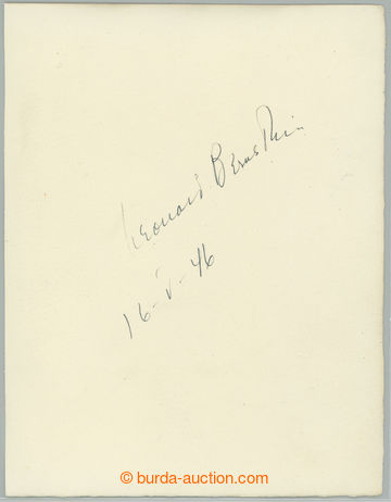 267299 - 1946 BERNSTEIN Leonard (1918-1990), světoznámý americký 