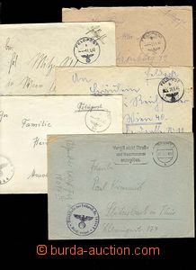 26739 - 1941 - 44 5 pcs of letters sent field post, various postmark