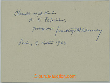 267542 - 1963 BĚHOUNEK František (1898-1973), fyzik, radiolog, akad