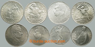 267592 - 1947-1951 ČSR II. / kompletní sestava 8ks předměnových 