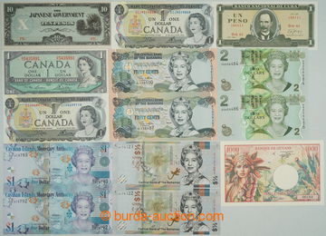 267627 - 1954-2024 ZÁMOŘÍ / sestava 20ks bankovek z exotičtějš