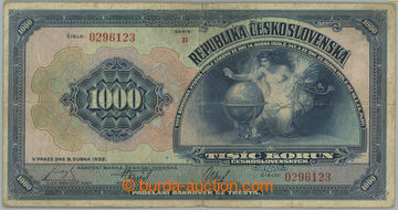 267710 - 1932 Ba.26, 1000CZK 1932, set B, perf SPECIMEN; solid