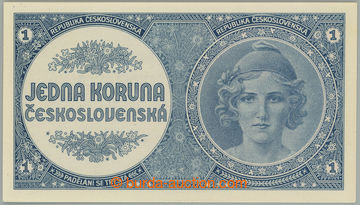 267718 - 1946 Ba.N8, 1Kčs b.l. (1946), nevydaná; velmi pěkná