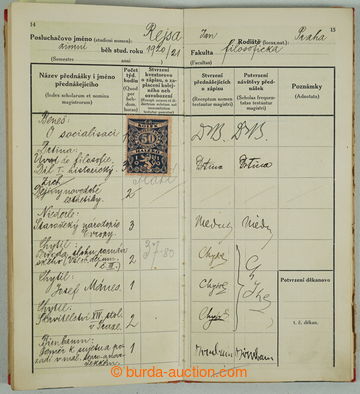 267811 -  [COLLECTIONS]  VĚDCI / comp. of 3 vysokoškolských index