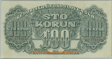 267829 - 1944 Ba.59a1, 100K 1944, série AX; přeložená na osminy, 