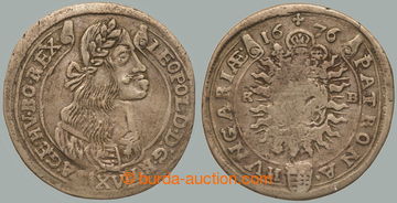 267833 - 1676 Leopold I. (1659-1705), XV krejcar 1676, Kremnica; pěk
