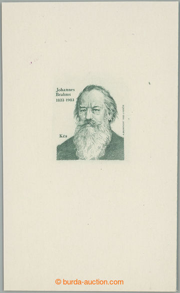 267907 - 1983 PLATE PROOF Pof.2578, Brahms 5Kčs, proof master die in