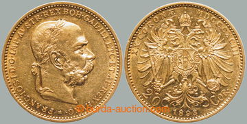 267913 - 1893 František Josef I. (1848-1916), 20 Koruna 1893 b.z., h