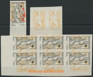 267917 - 1984 PLATE PROOF  Pof.2657, Playing cards 1Kčs, trial print