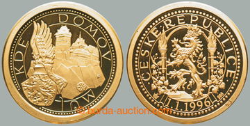 267943 - 1996 DUKÁTY KDE DOMOV MŮJ 1996 / Au medaile o váze 1-duk