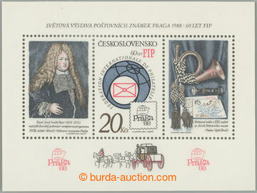 267946 - 1986 Pof.A2747A, perf miniature sheet 60 Years of F.I.P., ty