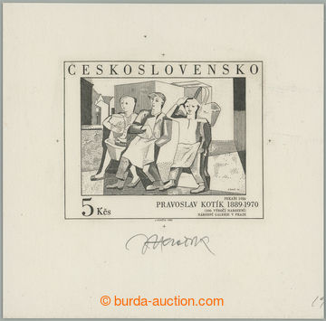 268028 - 1989 PLATE PROOF  Pof.2919, Kotík 5Kčs, proof print origin