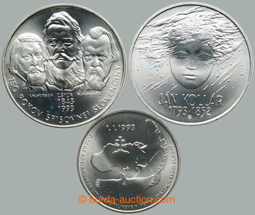 268071 - 1993 SR / sestava 3ks Ag pamětních mincí: 100Sk 1993 - Vz