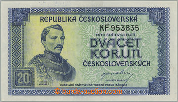 268171 - 1945 Ba.72, 20Kčs b.l. (1945), série KF; bezvadná