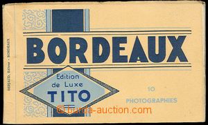 26827 - 1920? BORDEAUX - album 10 pcs of  B/W photos with perf to de