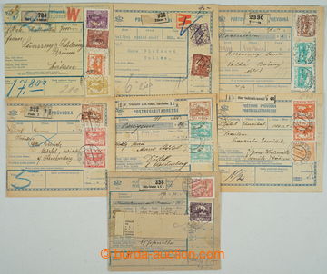 268342 - 1919-1921 comp. 7 pcs of larger parts Czech dispatch notes f