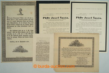 268383 - 1830-1960 [SBÍRKY]  FUNERÁLIE/ PARTE - sestava 13 smutečn