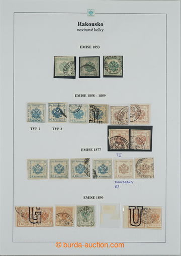 268471 - 1853-1890 [SBÍRKY]  novinové kolkové známky/ sbírka na 