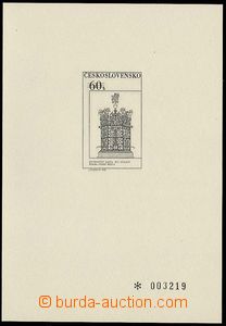 26848 - 1971 Pof.PT6 Old Prague, numbered, mint never hinged, c.v.. 