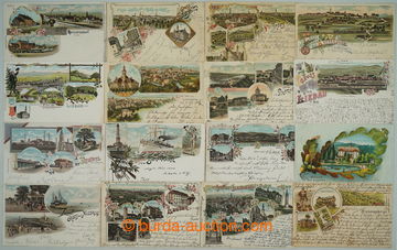 268521 - 1895-1910 [SBÍRKY]  SESTAVA / sestava 22ks litografických 