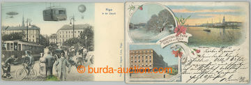 268525 - 1899-1910 RIGA, sestava 2ks pohlednic malého formátu, 1x R
