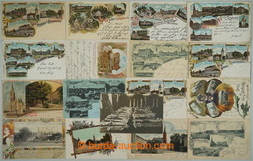 268542 - 1899-1920 [SBÍRKY]  SESTAVA / sestava 17ks pohlednic maléh