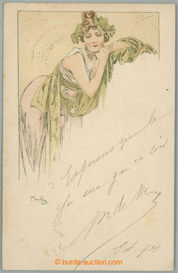 268703 - 1900 MUCHA Alfons (1860–1939), Design pro menu (Weill.42),