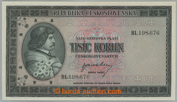 268807 - 1945 Ba.76, 1000Kčs b.l. (1945), série BL; pouze nepatrné