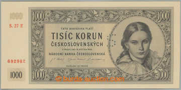 268816 - 1945 Ba.78d, 1000Kčs 1945, II. vydání, hledaná série 27