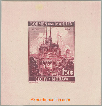 269008 - 1939 ZT  Pof.33, Brno 1,50K červená, otisk definitivní ry