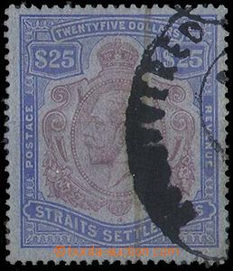 26911 - 1912 stamp. 25$ SG.213, heavier postmark Registered...