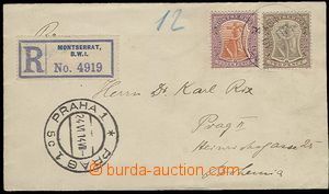 26916 - 1914 Reg letter to Prague sent to Dr. K. Rix, with SG.26, 28