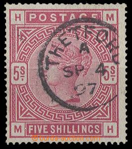 26927 - 1883 Mi.83, white paper, small postmark Thetford/ SP 4 97, n