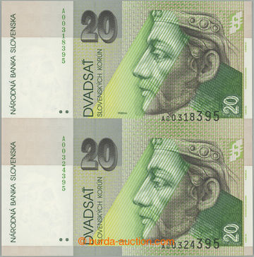 269292 - 1993 Ba.SK8, 20Sk 1993, série A, svislá 2-páska vyříznu