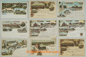 269795 - 1898-1905 [SBÍRKY]  OKRES BŘECLAV / sestava 14ks pohlednic