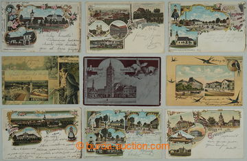 269809 - 1898-1920 [SBÍRKY]  OKRES VYŠKOV / sestava 15ks pohlednic,