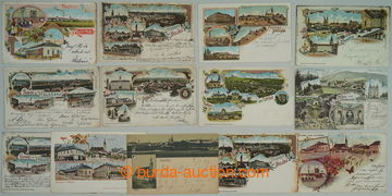 269815 - 1897-1910 [SBÍRKY]  OKRES KROMĚŘÍŽ / sestava 13ks pohle