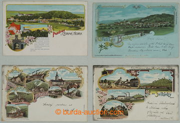 269817 - 1898-1905 [SBÍRKY]  OKRES BLANSKO / sestava 4ks pohlednic, 