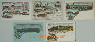 269819 - 1899-1905 [SBÍRKY]  OKRES UHERSKÉ HRADIŠTĚ / sestava 5ks