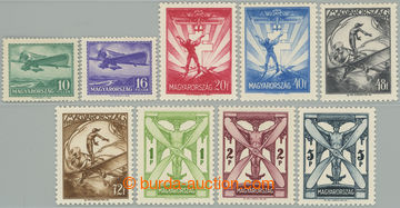 270096 - 1933 Mi.502-510, Letecké 10f - 5P; kompletní oblíbená hl