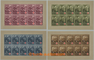 270099 - 1942 Mi.691Klb-964Klb, 10-bloky Červený kříž; kompletn�