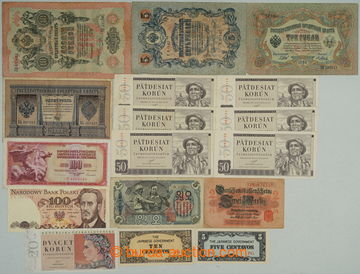 270368 - 1898-1988 SESTAVA / 17ks různých bankovek z uvedeného obd