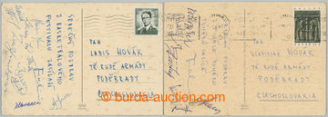 270468 - 1968 BASKETBALL / comp. of 2 Ppc sent members Czechosl. tým