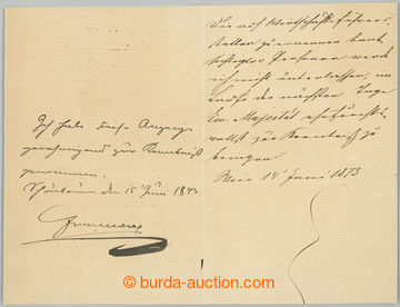 270613 - 1873 FRANTIŠEK JOSEF I. (1830-1916), rakouský císař, če