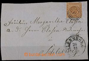 27121 - 1854? Mi.4 on/for ostříhané front side letter with addres