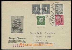 27127 - 1959 letter with mixed franking FRG + Berlin, Mi.182, 185 an