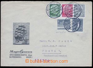 27128 - 1959 letter with mixed franking FRG and Berlin, Mi.285, 182,