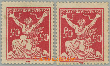 271308 - 1920 Pof.155 DV 1, 50h červená s DV vajíčko v pase; zrnk