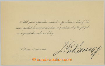 271327 - 1932 BENEŠ Edvard (1884–1948), druhý čs. prezident a mi